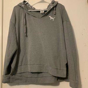 VS pink cropped hoodie